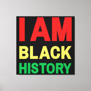 Svart historikmånad Melanin Kung Sista Bruh Canvastryck