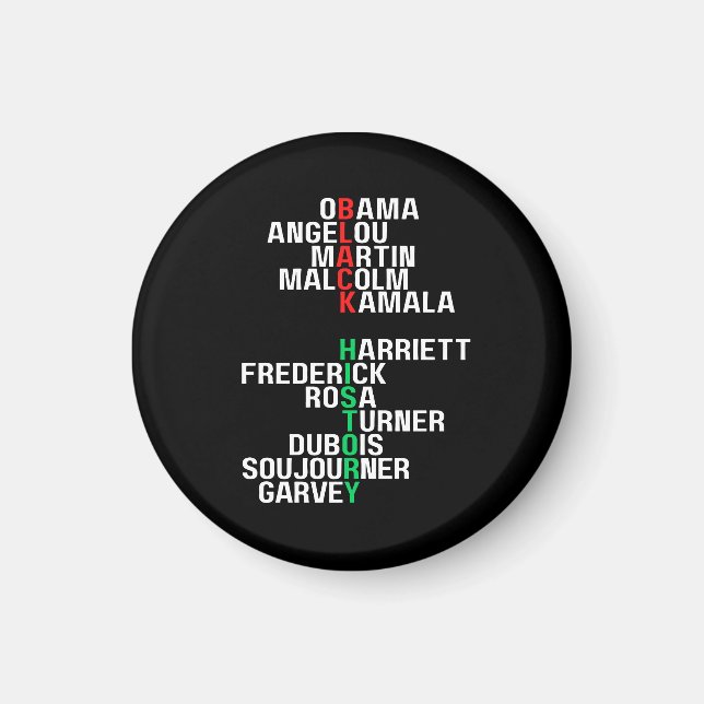 Svart historikmånad Melanin Kung Sista Bruh Magnet (Framsidan)