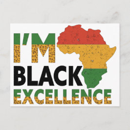 Svart historikmånad Melanin Kung Sista Bruh Vykort