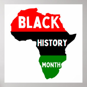 Svart historikmånad Melanin Manar Women Boys Girls Poster