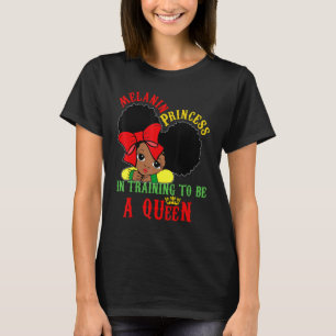 Svart historikmånad Melanin Princess Queen Women G T Shirt