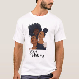 Svart historikmånad Melanin Queens T Shirt