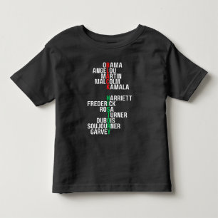 Svart historikmånad Melanin Småbarn Kid Boys Girls T Shirt