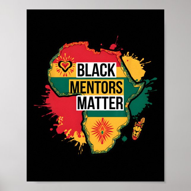 Svart historikmånad - Mentors Problem Afrika Ameri Poster (Framsidan)