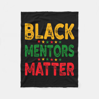 Svart historikmånad Mentors Problem Afrika Amerika Fleecefilt
