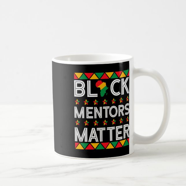 Svart historikmånad Mentors Problem Afrika Amerika Kaffemugg (Höger)