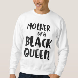 Svart historikmånad Mor drottning Gift Women Girl Lång Ärmad Tröja