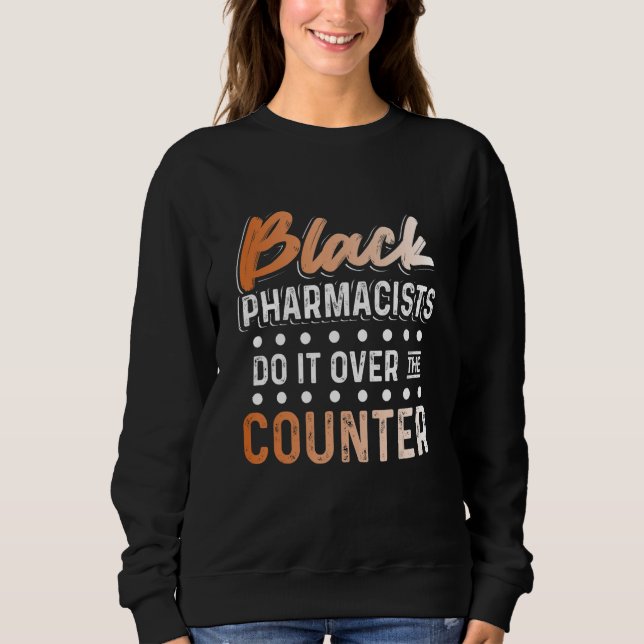 Svart historikmånad över farmaceuter African Ameri T Shirt (Framsida)