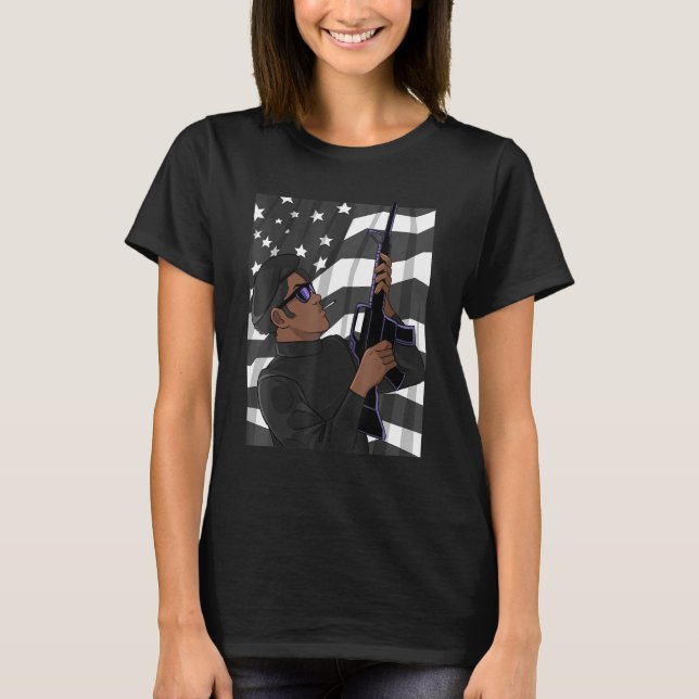Svart historikmånad Panther Party T Shirt (Framsida)