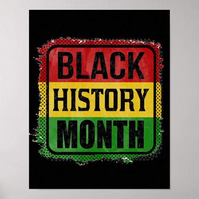 Svart historikmånad poster (Framsidan)