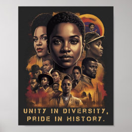 Svart historikmånad poster