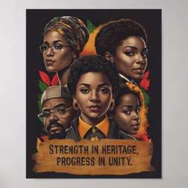 Svart historikmånad poster