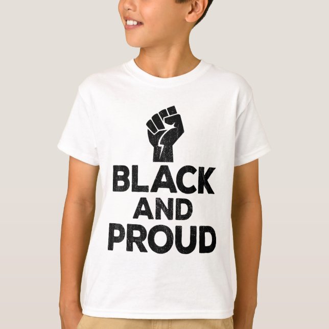 Svart historikmånad Power Gift Women Manar Kids T Shirt (Framsida)