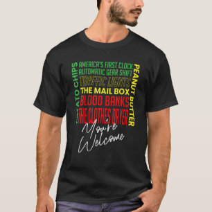 Svart historikmånad - Pridet African Inventors T Shirt
