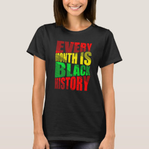 Svart historikmånad Proud Black African Melanin T Shirt