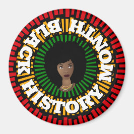 Svart historikmånad, raderna Sol, svarta kvinnor Magnet