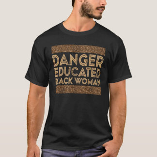 Svart historikmånad: Risk utbildad svart kvinna T Shirt