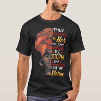 Svart historikmånad Shirt African Woman Afro Jag ä T