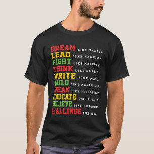 Svart historikmånad Shirt Dream som Martin T Shir