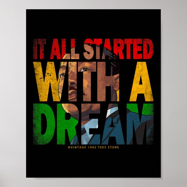 Svart historikmånad som ledare i Afrika Amerika Poster (Framsidan)