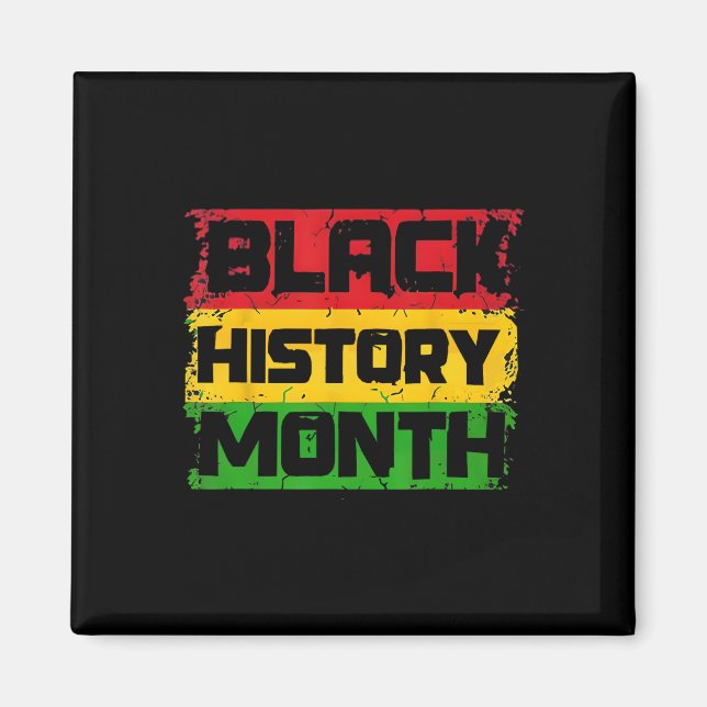 Svart historikmånad stolt över att jag är svart hi magnet (Framsidan)