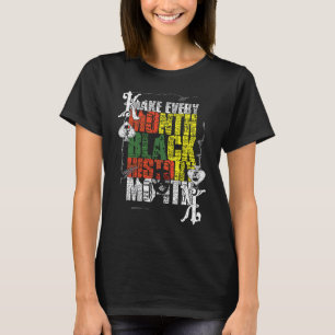 Svart historikmånad, stolt svart Poker Player T Shirt