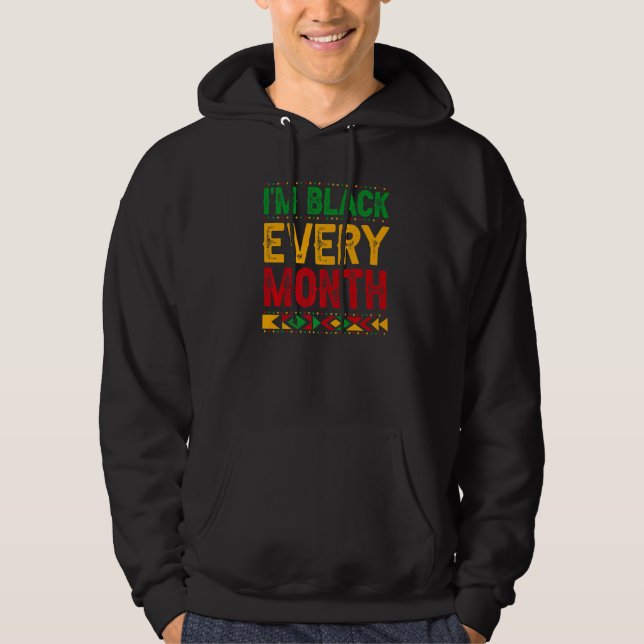 Svart historikmånad, svart Pride... Hoodie (Framsida)