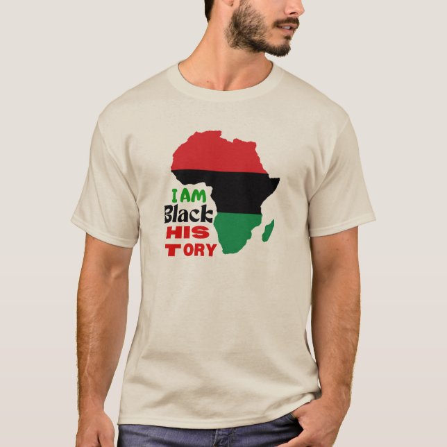 Svart historikmånad T-Shir T Shirt (Framsida)