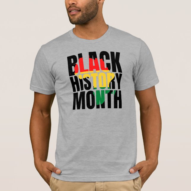 Svart historikmånad t shirt (Framsida)