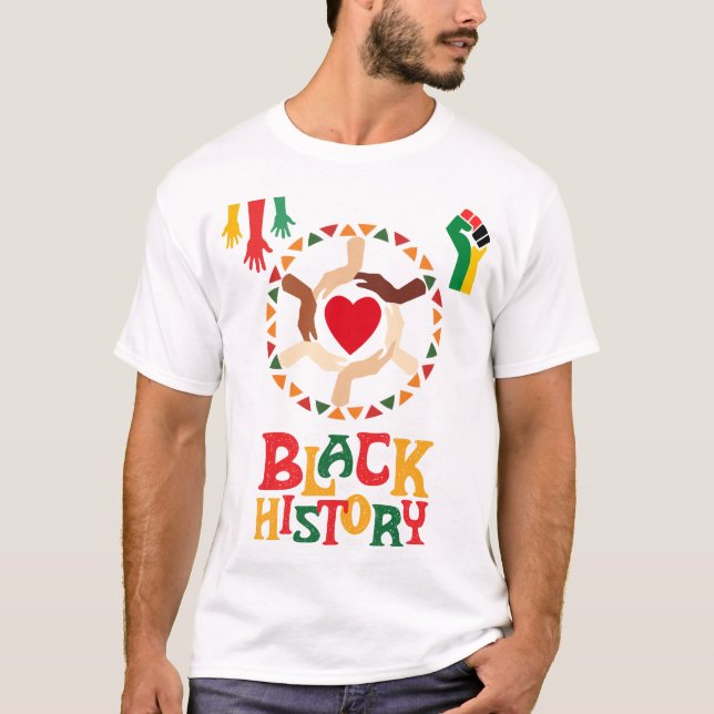 Svart historikmånad t-shirt (Framsida)