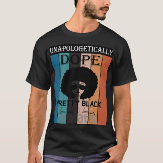 Svart historikmånad t-shirt