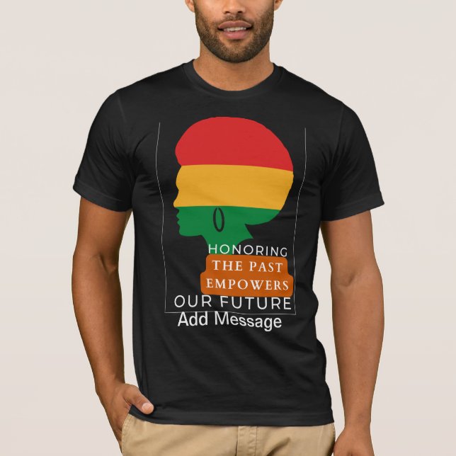 Svart historikmånad t shirt (Framsida)