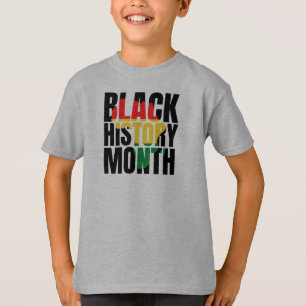 Svart historikmånad T-Shirt