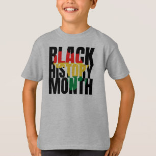 Svart historikmånad T-Shirt