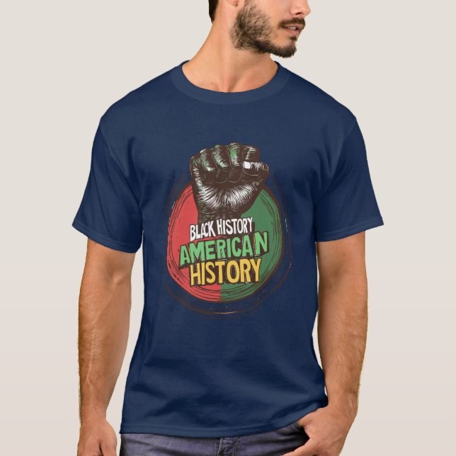 Svart historikmånad T-shirt design (Framsida)