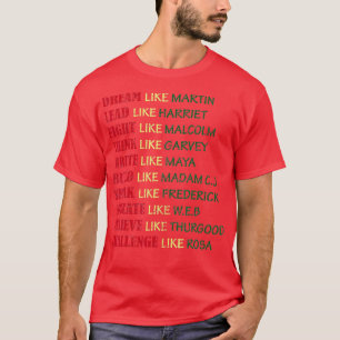 Svart historikmånad t skjorta för kvinnor shirt