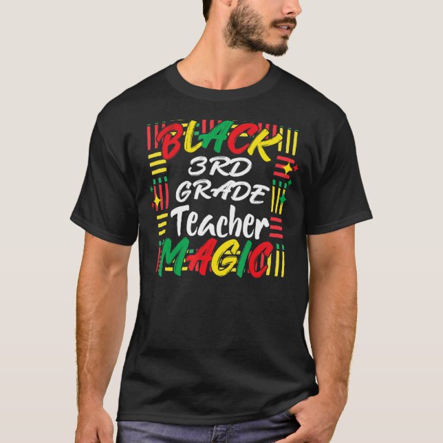 Svart historikmånad Tees Black 3rd Klass Lacher M T Shirt (Framsida)