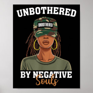 Svart historikmånad utan hinder av Negativa själar Poster