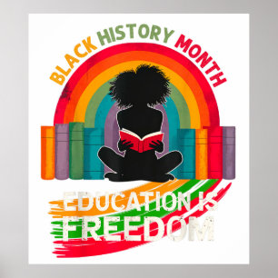Svart historikmånad Utbildning är frihet Poster