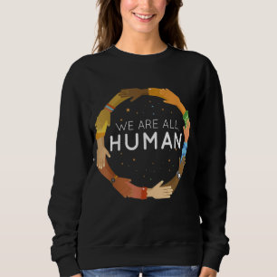 Svart historikmånad - vi är alla människor - svart t shirt