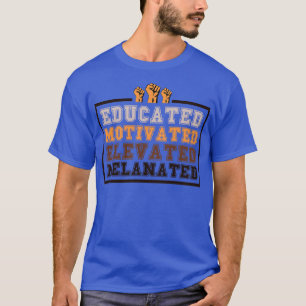 Svart historikmånadsgåvor för lärare t shirt