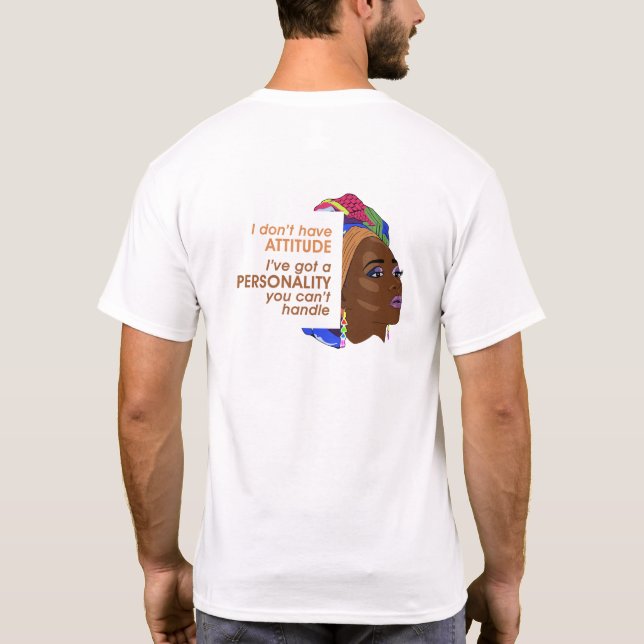 Svart historikmånatskjortor t shirt (Baksida)