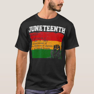 Svart historiknittonde definition av afrikansk ame t shirt