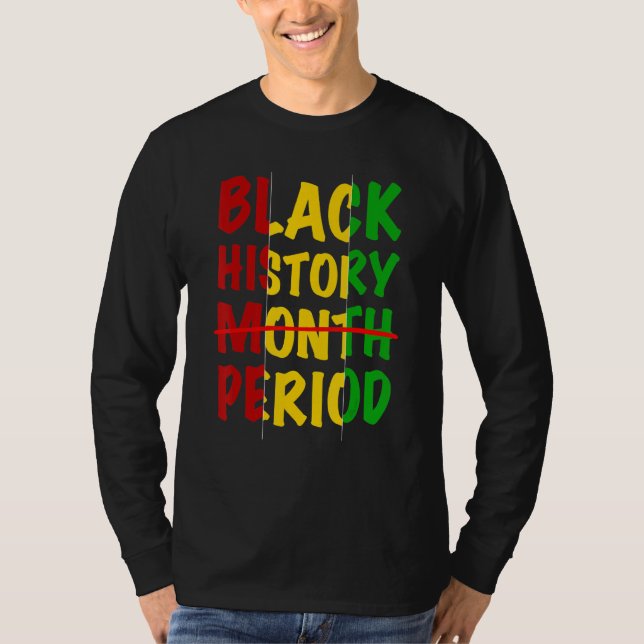 Svart historikperiod, svart Pride Retro Black Hist T Shirt (Framsida)