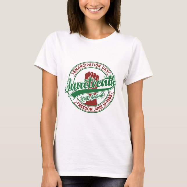 Svart historikskirt | 1865 juni t shirt (Framsida)