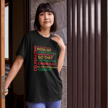 Svart historisk grafik T-Shirt Afro Kvinnor överst