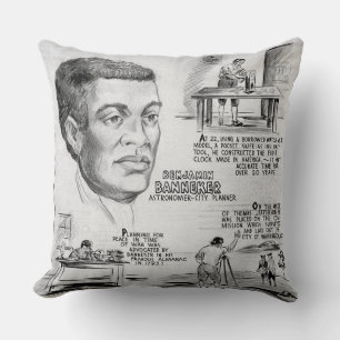 Svart historisk ikon: Benjamin Banneker, forskare Kudde
