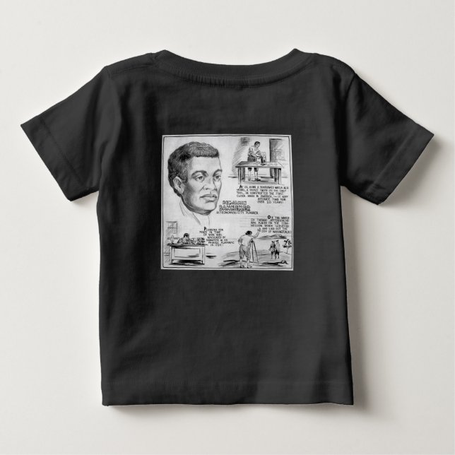 Svart historisk ikon: Benjamin Banneker, vetenskap T Shirt (Baksida)