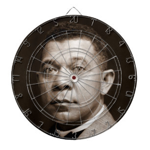 Svart historisk ikon: Booker T Washington, Porträt Darttavla