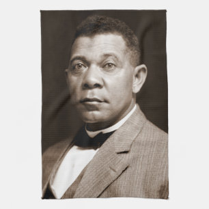 Svart historisk ikon: Booker T Washington, Porträt Kökshandduk